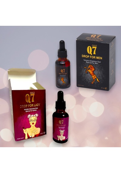 Q7 Vip Set Erkekler Ve Kadinlara Özel Takviye & Destek Ve İstek Damla 30ml