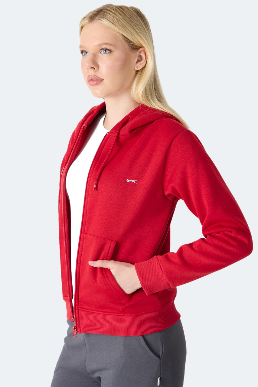 Slazenger Mılıo I Kadın Kırmızı Sweatshirt Kırmızı