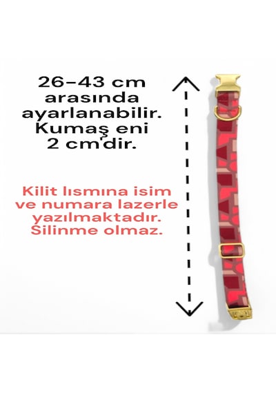 Caramelos Köpek Tasması-küçük Irk Ve Orta Irk İsimli Tasma 13