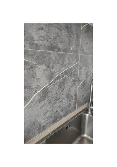 Mutfak Banyo Kaplama 30x30 Antrasit Mermer Desenli Duvar Sticker Kolay Uygulama Alışveriş Hobi
