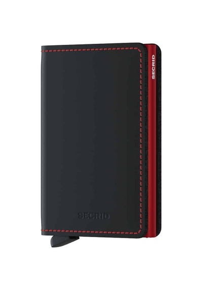 Secrid Slimwallet Matte Black& Red Çok Renkli
