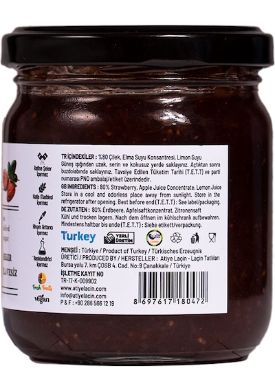 Atiye Laçin Çilek Marmelatı 220 G