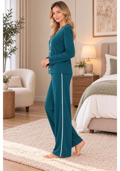 Hiccup Lılac Pijama Takımı Zümrüt Yeşili
