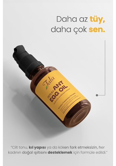Tala Karınca Yumurtası Yağı Tüy Azaltıcı Tüy İnceltici Serum 30 ML