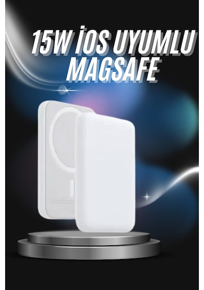 Kablosuz Magsafe Hızlı Şarj 5.000 Mah Kablosuz Şarj Cihazı