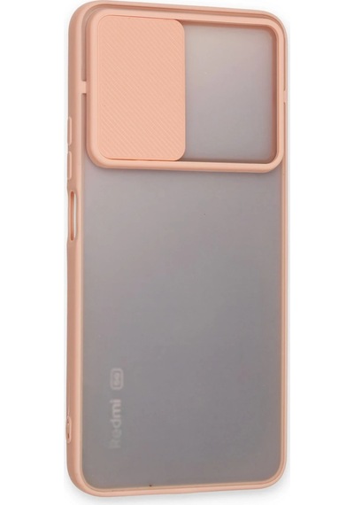 Cosmotex Newface Xiaomi Redmi Note 11t Kılıf Palm Buzlu Kamera Sürgülü Silikon - Pembe