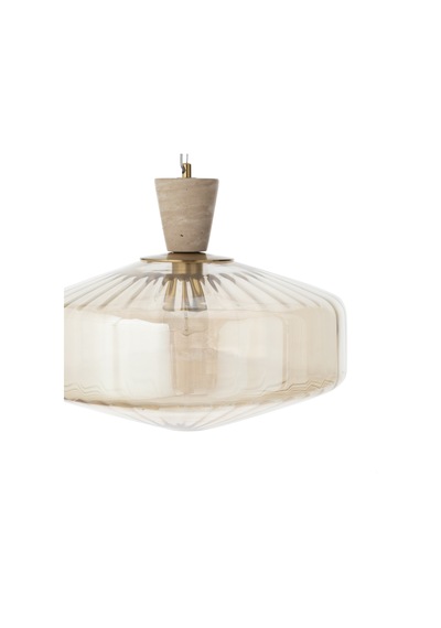 Mudo Home Solın Tekli Sarkıt Avize 40x40x80 Cm Krem