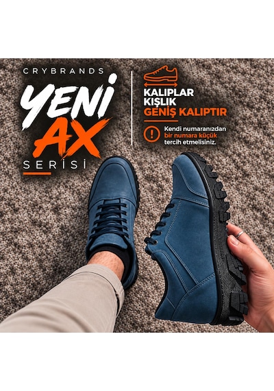 Crybrands Ax Erkek Kışlık Outdoor Ayakkabı Lacivert