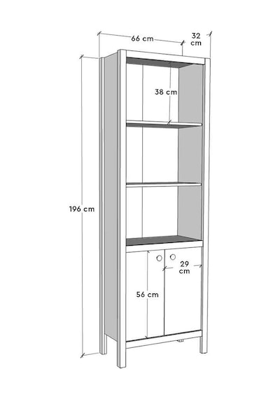 Rustik 5 Raflı Kapaklı Kitaplık-mat Beyaz 66 x 196 x 32 CM Gxyxd Rustik 5 Raflı Kapaklı Kitaplık-mat Beyaz 66 x 196 x 32 CM Gxyxd