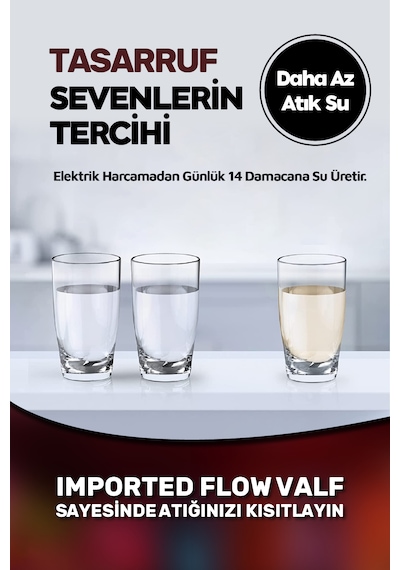 8 Litre 15 Aşama Mineralli 75 Gpd Su Arıtma Cihazı Hmaxs3512