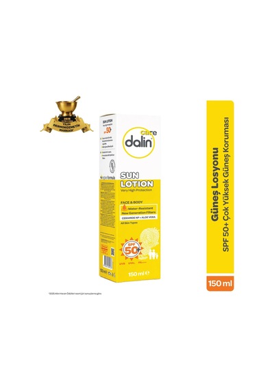 Dalin Care Güneş Losyonu Spf50+ 150 Ml