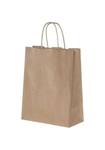 Kraft Çanta Kraft Renk 20x9x24 Küçük 25 Adetli