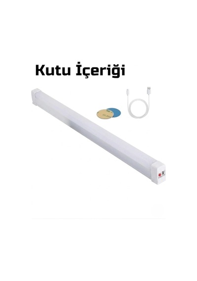 Nishev Usb Şarjlı 3 Modlu Mıknatıslı Otel-yurt-ev-kamp Feneri Led Şarjlı Işıldak 15 W 52 Cm