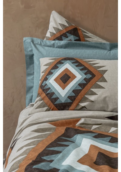 Cotton Box Ethnic Çift Kişilik Nevresim Takımı Nomad Mint