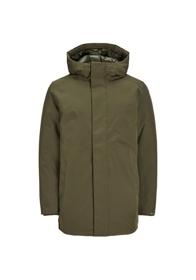 Jack & Jones 12258403 Erkek  Koyu Yeşil Mont & Kaban