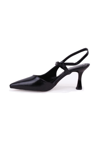 Dagoster Dza07-1296047 Siyah 8 Cm İnce Topuklu Klasik Kadın Ayakkabı