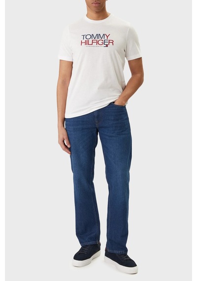 Tommy Hilfiger Erkek T Shirt Mw0mw42369 Ybr Beyaz