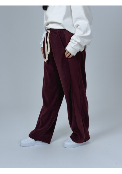 Cocopelli Oversize Bordo Kadın Baggy Eşofman Coc2531