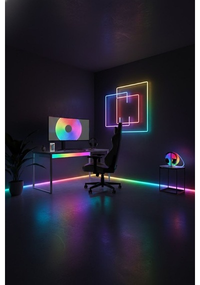 Petinka 3 Metre Neon Led Işık Esnek Dekoratif Ortam Ve Oda Aydınlatması