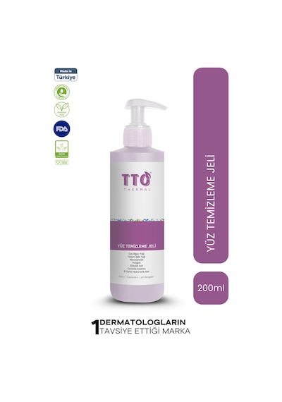 Tto Yüz Temizleme Jeli 200 Ml Normal Akneli Rozalı Ciltler Için Arındırıcı