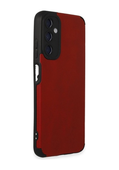 Samsung Uyumlu Galaxy A05s Kılıf Loop Deri Silikon Kırmızı