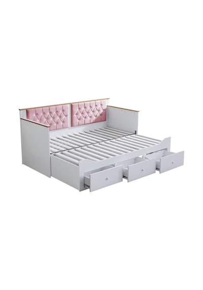 Alaçatı Divan Çekmeceli Açılır Çift Kişilik Karyola+ Soft Yatak