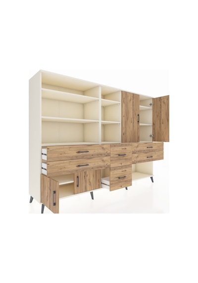 Hyperion Dolap 10 Raflı 6 Çekmeceli 4 Kapaklı 220x44x163 Aytaşı-ç Aytaşı-çam