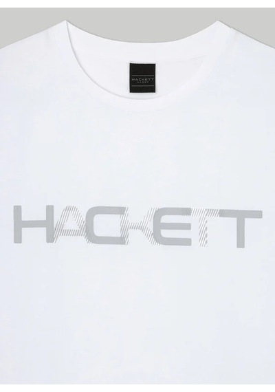 Hackett Beyaz Erkek Pamuklu T-shirt Hm500783