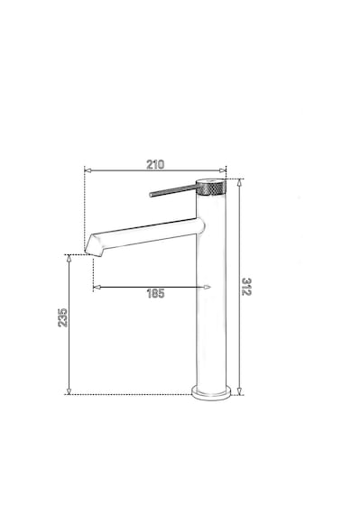 Fj-1021 Yüksek Lavabo Bataryası Krom Krom