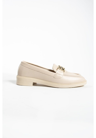 Tegan Kadın Loafer Makosen Casual Toka Detay Günlük Ayakkabı Bej