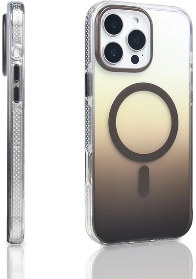 Apple Uyumlu iPhone 16 Pro Max Kılıf M-safe Şarj Özellikli Transparan Renk Geçişli Zore Toros Kapak