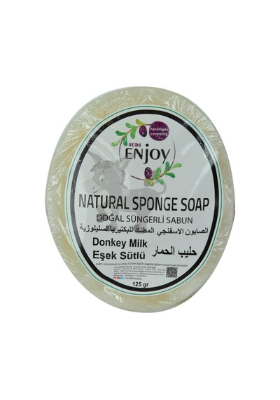 Suds Enjoy El Yapımı Doğal Süngerli Saf Eşek Sütü Sabunu 125 G
