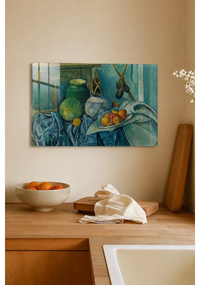 Paul Cézanne Still Life With A Ginger Jar And Eggplants Cam Tablo