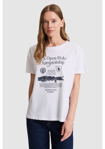 U.s. Polo Assn. Kadın Beyaz Tişört 50326032-vr013