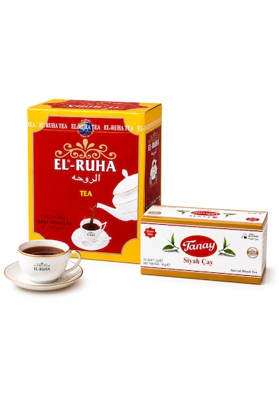 El-ruha Ceylon Siyah Çay 400 G + Tanay Siyah Çay 25'li Poşet Çay Avantaj Paketi