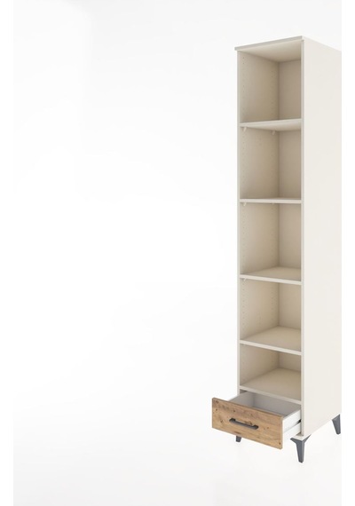 Hyperion Dolap 5 Raflı Tek Çekmeceli 44x44x221 Aytaşı-çam Aytaşı