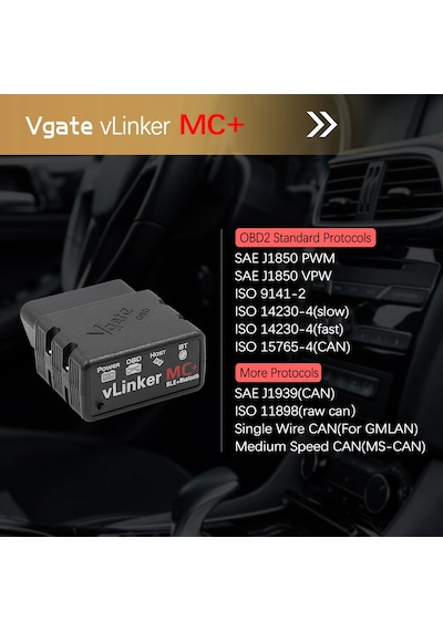 Vgate İcar VLinker MC+ BT 4.0 OBD2 Arıza Tespit Cihazı