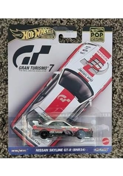 Gran Turismo 7 1/64 Nissan Skyline Gtr R34 Koleksiyon Modeli Oyuncak Araba, Oyuncak Araba Açık Bej