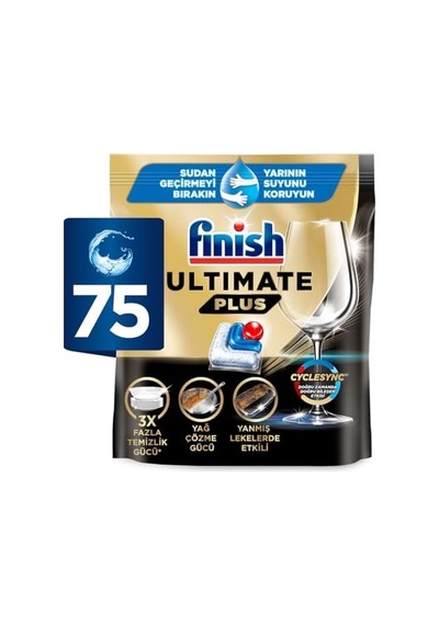 Ultimate Plus 75 Kapsül Bulaşık Makinesi Deterjanı Tableti 1 X 75 Kapsül