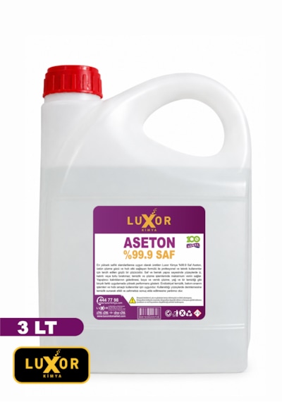 Luxor Kimya %99.9 Saf Aseton 3 Litre