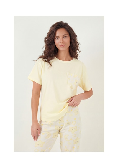 Lela Bayan Pijama Takımı 6091325 Sarı sari