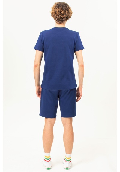 Benetton Bnt-m20465-23y Erkek T-shirt Bnt-m20465-r1078 Lacivert