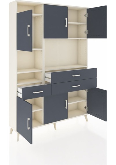 Arges Dolap 9 Raflı 3 Çekmeceli 6 Kapaklı 132x30x195 Aytaşı-antrasit/antrasit Antrasıt/antrasıt Arges Dolap 9 Raflı 3 Çekmeceli 6 Kapaklı 132x30x195 Aytaşı-antrasit/antrasit Antrasıt/antrasıt