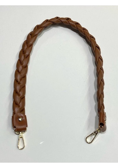 Karantuhafiye Çanta Sapı / Saç Örgü Tekli Çanta Sapı /70 Cm Taba Taba