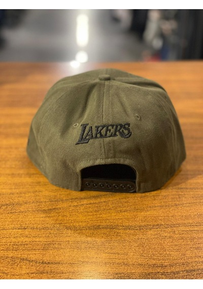 La Los Angeles Nakış Hip Hop Snapback Rapper Basket Cap Şapka Haki