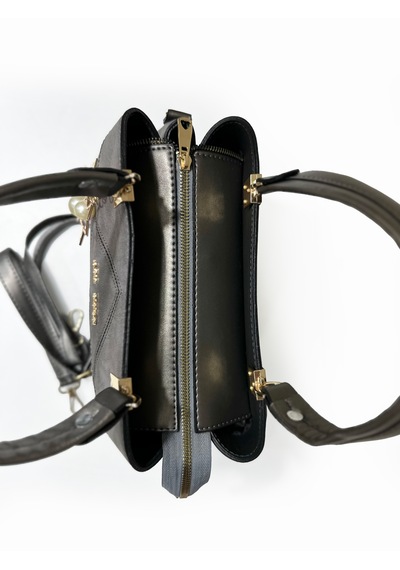 Westbag Kadın Butterfly El Ve Omuz Çantası Kol Çantası Charm Detaylı Gri