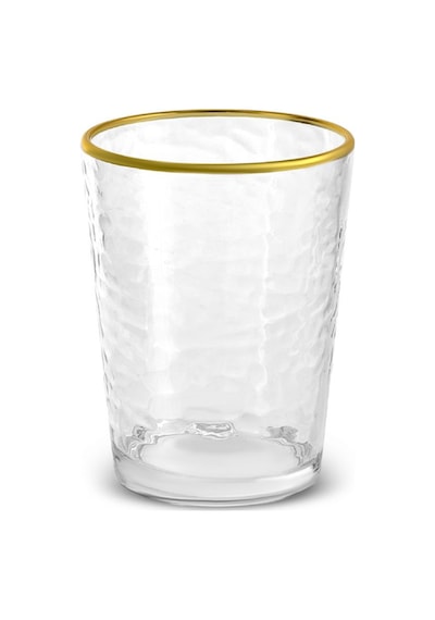 Karaca  Akroma Transparent Su Bardağı 435 Ml Gold