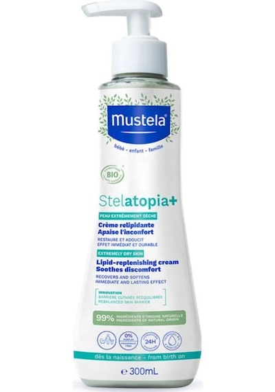 Mustela Stelatopia Lipit Yenileyici Krem 300 ML + Makyaj Çantası