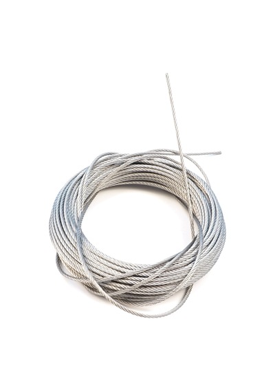10 Metre 7x7 Çelik Tel Halat Cam Kriko Tamir Kablosu Çap:1.6 Mm Standart