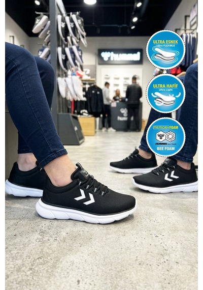 Hummel Siyah Fileli Hafif Esnek Unisex Spor Ayakkabı 900899 Hml Tyro Iı
